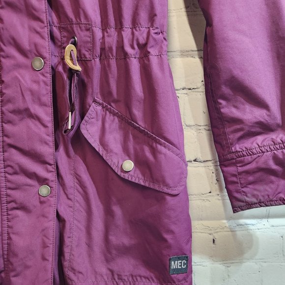 MEC Women's Rain Jacket Purple - XS - Picture 4 of 6